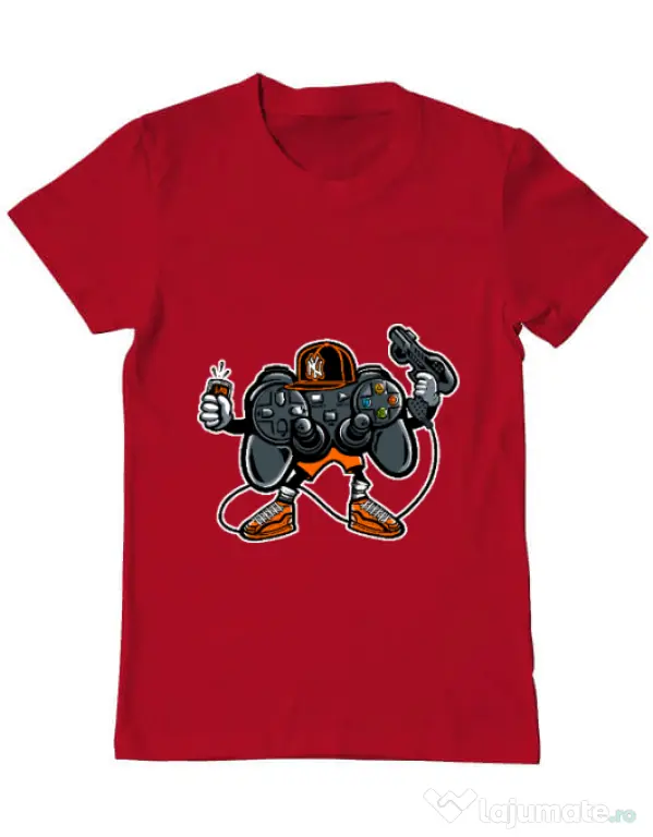 Tricou ADLER barbat Lets play Rosu