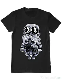 Tricou ADLER barbat Minion trooper Negru