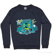Bluza ADLER barbat Boombox Denim inchis