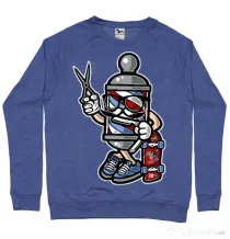 Bluza ADLER barbat Barber Skater Albastru melanj