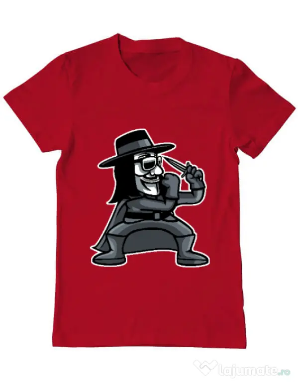 Tricou ADLER barbat Fighting Vendetta Rosu