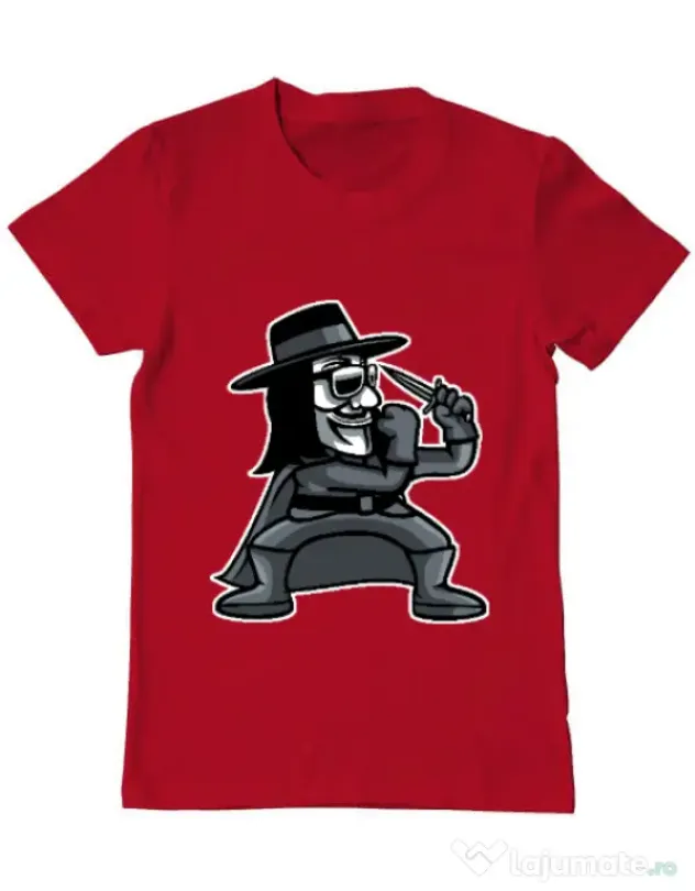 Tricou ADLER barbat Fighting Vendetta Rosu