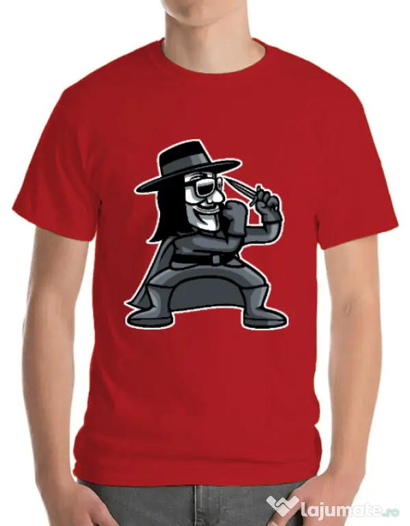 Tricou ADLER barbat Fighting Vendetta Rosu