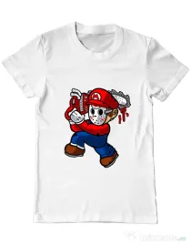 Tricou ADLER barbat Mario Massacre Alb