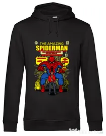 Hoodie barbat cu gluga The Amazing Spiderman Negru