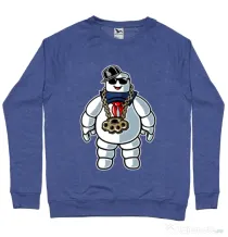 Bluza ADLER barbat Stay Dope Albastru melanj