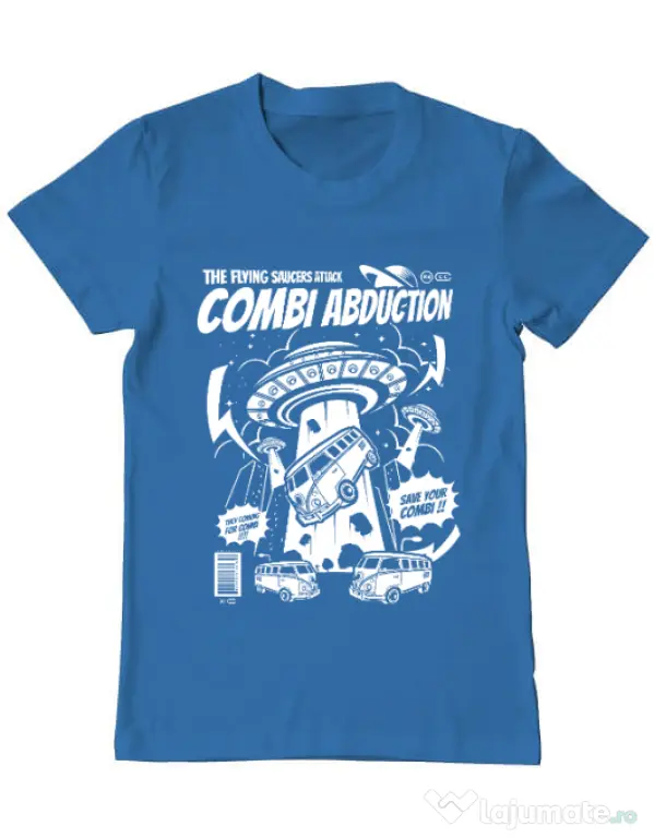 Tricou ADLER barbat Combi Abduction Albastru azuriu