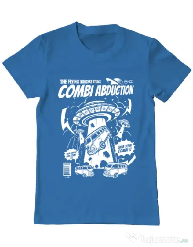 Tricou ADLER barbat Combi Abduction Albastru azuriu