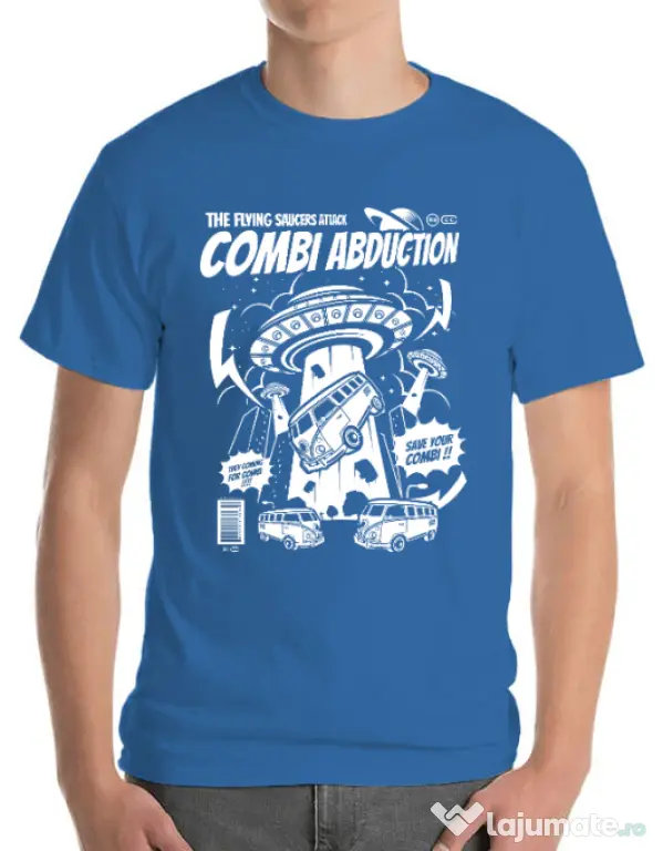 Tricou ADLER barbat Combi Abduction Albastru azuriu