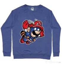 Bluza ADLER barbat Captain Mario Albastru melanj