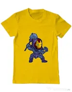 Tricou ADLER barbat Iron Skeletor Galben