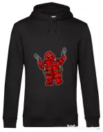 Hoodie barbat cu gluga Marshmallow Merc Negru