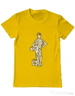 Tricou ADLER barbat Street C3PO Galben