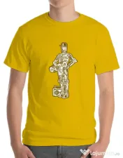 Tricou ADLER barbat Street C3PO Galben 