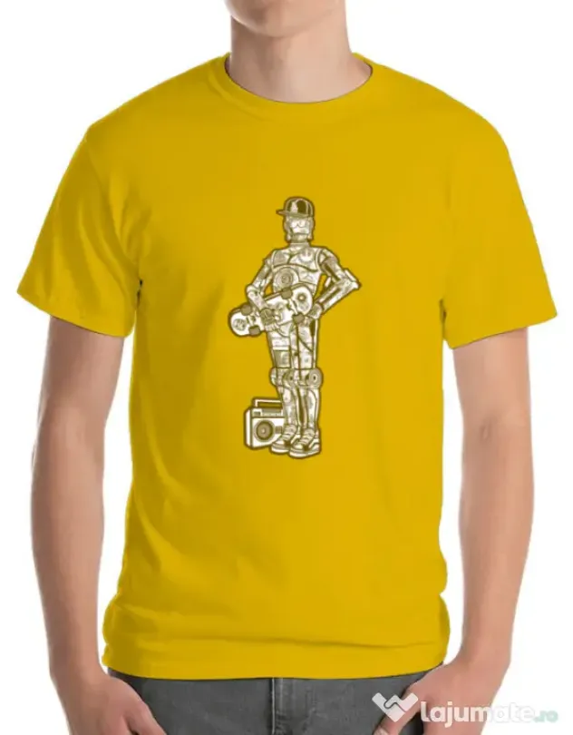 Tricou ADLER barbat Street C3PO Galben