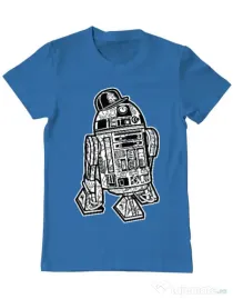 Tricou ADLER barbat Street R2D2 Albastru azuriu