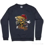 Bluza ADLER barbat Pizza Skater Denim inchis