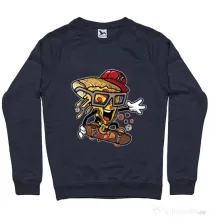 Bluza ADLER barbat Pizza Skater Denim inchis