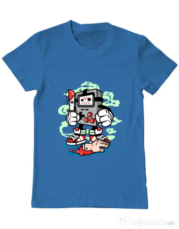 Tricou ADLER barbat Gamers Killer Albastru azuriu