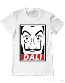 Tricou ADLER barbat Dali mask Alb