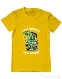 Tricou ADLER barbat Stay Hungry Galben