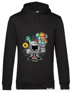 Hoodie barbat cu gluga Gift From Outer Space Negru