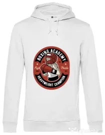 Hoodie barbat cu gluga Boxing Academy Alb