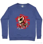Bluza ADLER barbat Iron Skate Albastru melanj