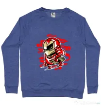 Bluza ADLER barbat Iron Skate Albastru melanj