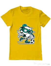 Tricou ADLER barbat Street Soccer Galben
