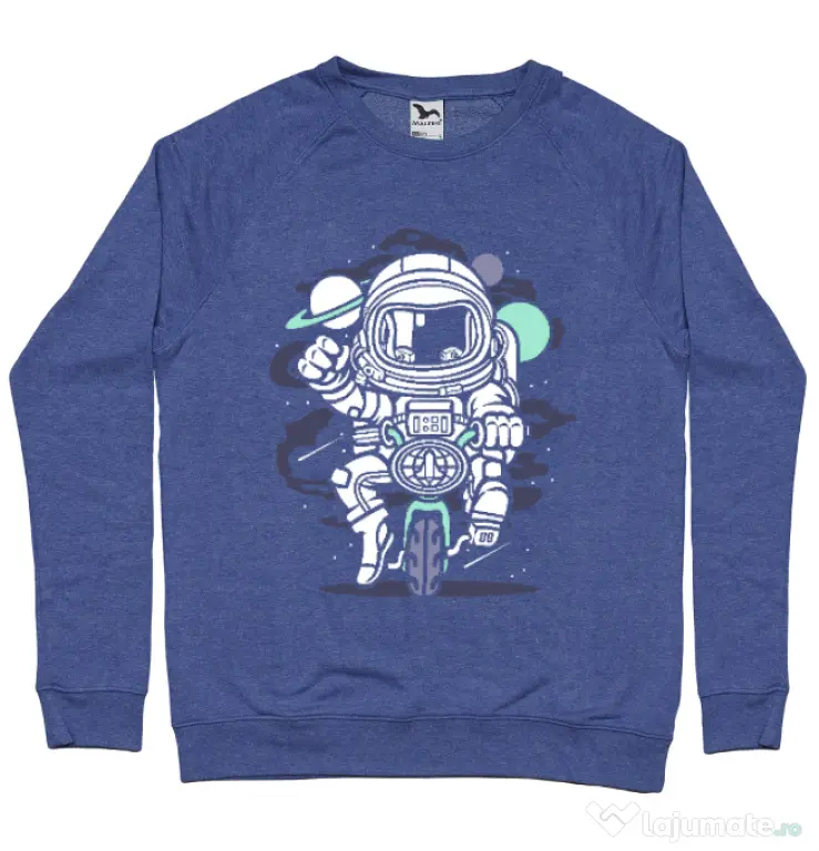 Bluza ADLER barbat Space Bike Albastru melanj