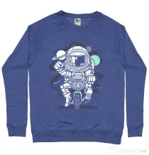 Bluza ADLER barbat Space Bike Albastru melanj