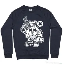 Bluza ADLER barbat Money Takers Denim inchis