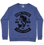Bluza ADLER barbat Born To Fish Albastru melanj