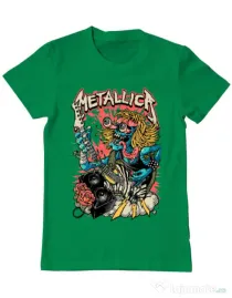 Tricou ADLER barbat Heavy Guitar Verde mediu