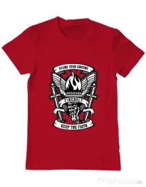 Tricou ADLER barbat Torch Rosu
