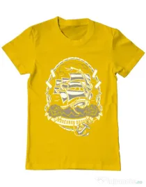 Tricou ADLER barbat Ship Galben