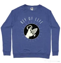 Bluza ADLER barbat Key Of Life Albastru melanj