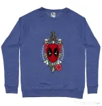 Bluza ADLER barbat Hard To Kill Albastru melanj