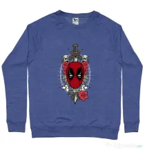 Bluza ADLER barbat Hard To Kill Albastru melanj