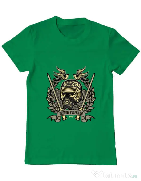 Tricou ADLER barbat Destiny Fulfilled Verde mediu