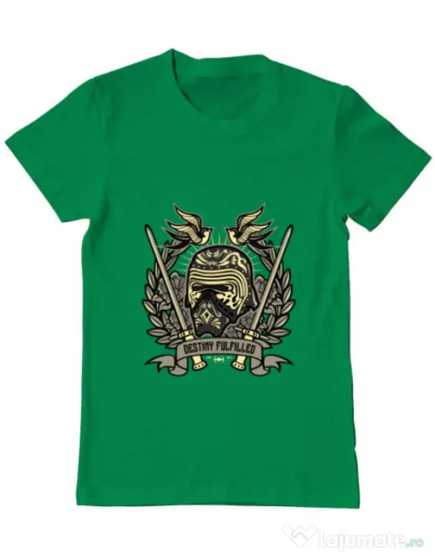 Tricou ADLER barbat Destiny Fulfilled Verde mediu