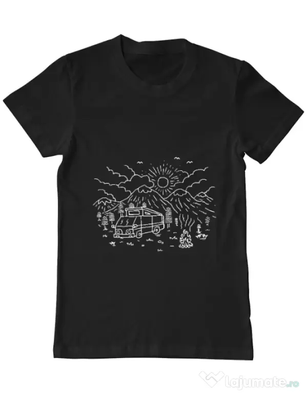 Tricou ADLER barbat Wander Negru