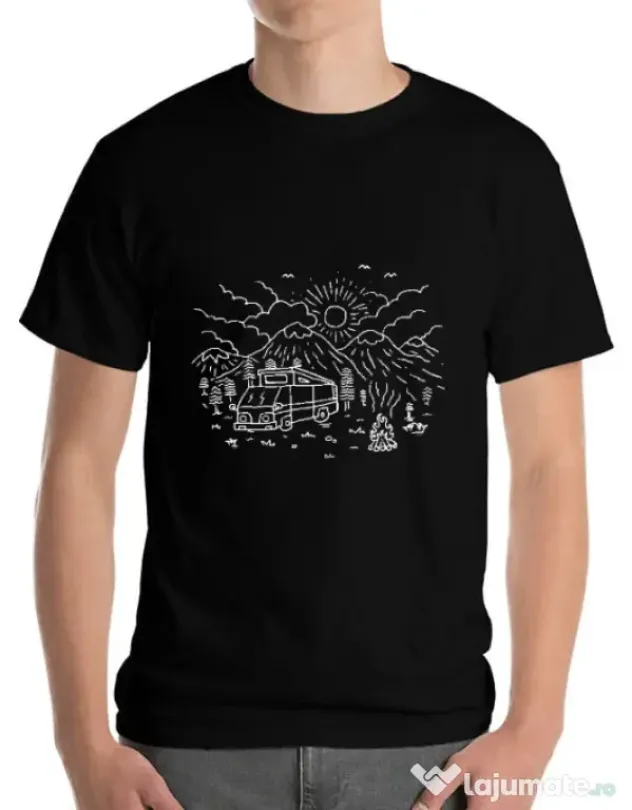 Tricou ADLER barbat Wander Negru