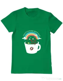 Tricou ADLER barbat Coffeemagination Verde mediu