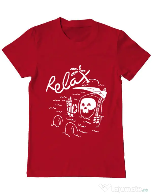 Tricou ADLER barbat Relax Rosu