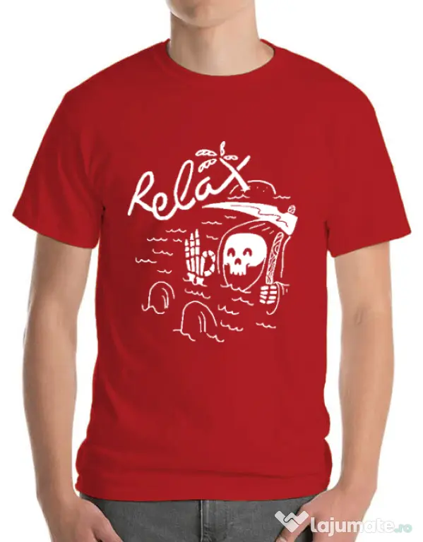 Tricou ADLER barbat Relax Rosu