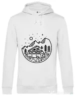 Hoodie barbat cu gluga Go Outdoor Alb