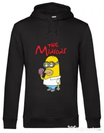 Hoodie barbat cu gluga The Minions Negru