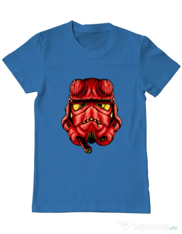 Tricou ADLER barbat Helltrooperboy Albastru azuriu